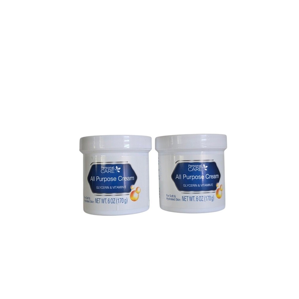 Personal Care All Purpose Cream With Glycerin & Vitamin E 6oz Each ~2pk